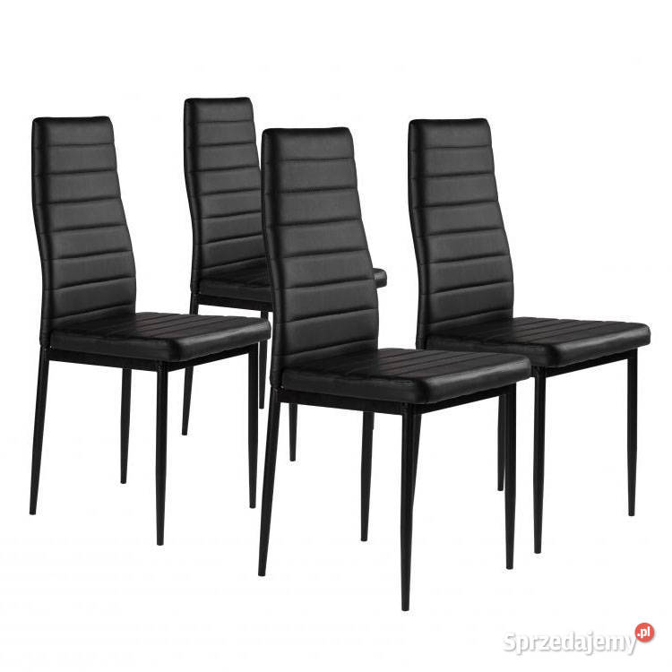 Zestaw krzeseł do jadalni salonu z ekoskóry 4 Smogorzów