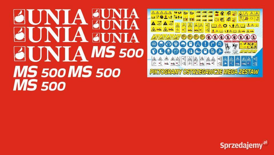 Naklejki unia ms500 i inne modele super mocne