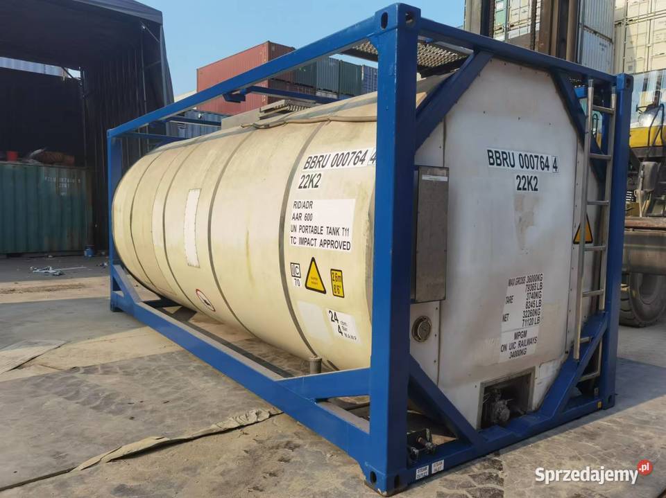 SUPER Kontener 20ft CIMC poj 24 000 litrów L4BN pełny VAT Warszawa