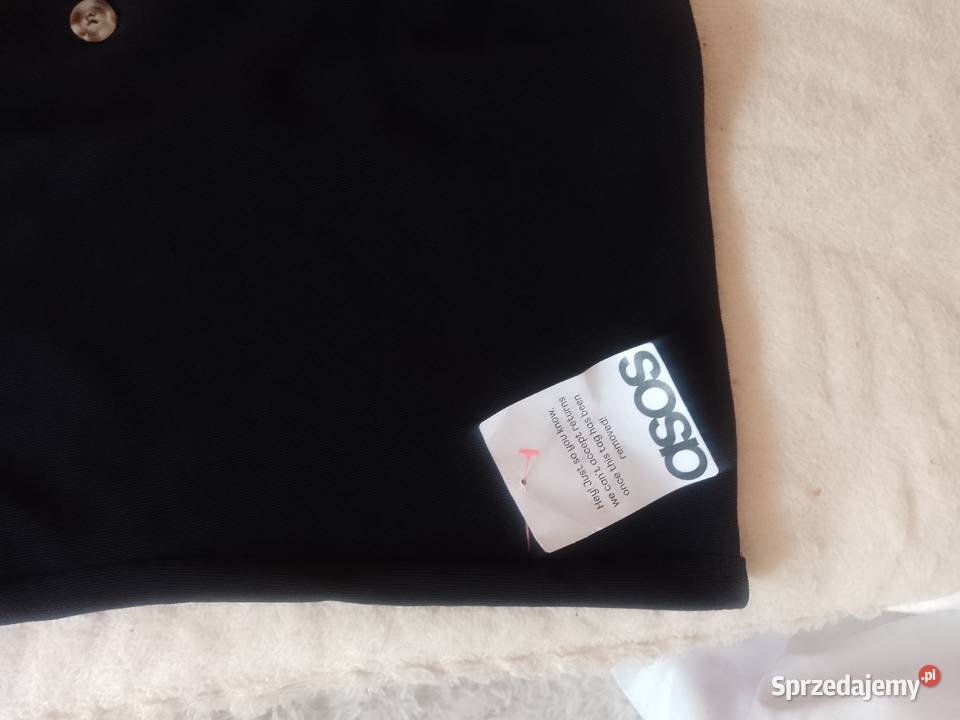 4446 ASOS Design Czarna kamizelka ołówkowa z Kraków