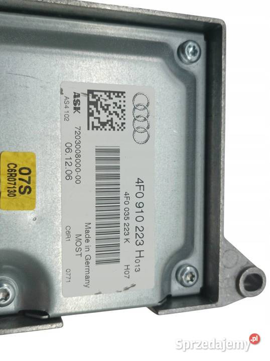 WZMACNIACZ RADIA ANTENY 4F0910223H Audi A6 III Rok produkcji 2007 świętokrzyskie sprzedam