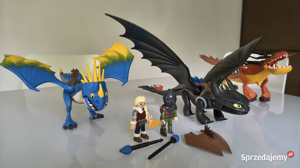 Zestaw smoków z bajki Jeźdźcy smoków Playmobil Playmobil wielkopolskie Zduny