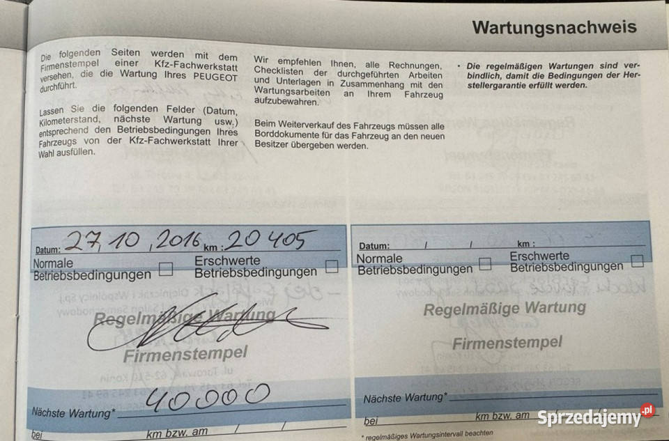 Peugeot 2008 Pisemna Gwarancja 12 miesięcy I Konin