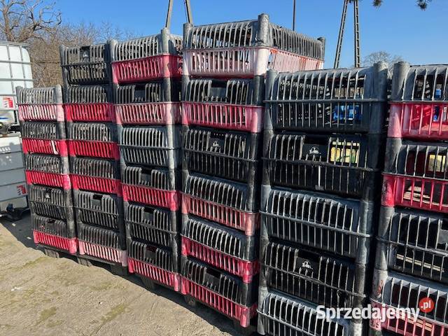 Klatka skrzynka do transportu drobiu z uchylną
