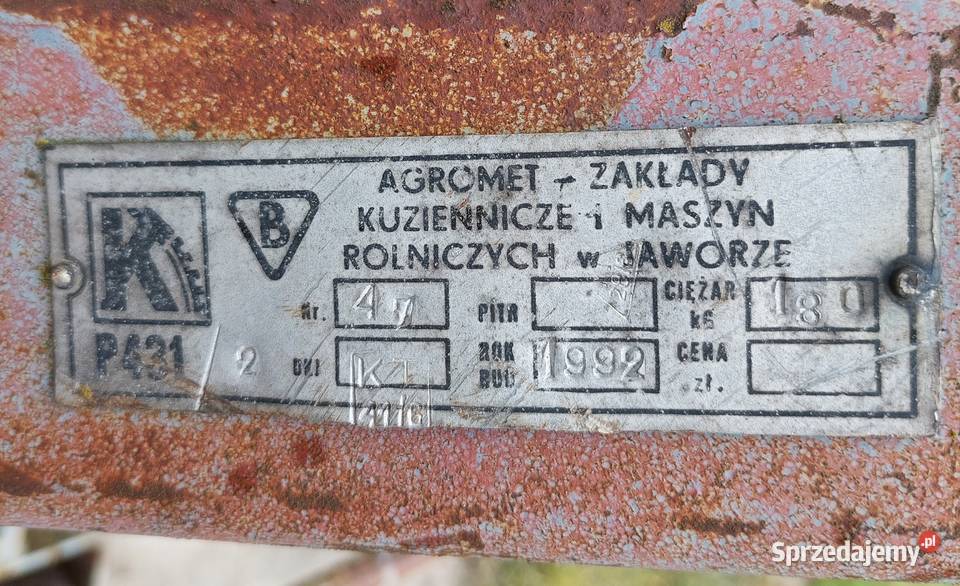 obsypnik do ziemniaków 5 radeł AGROMET