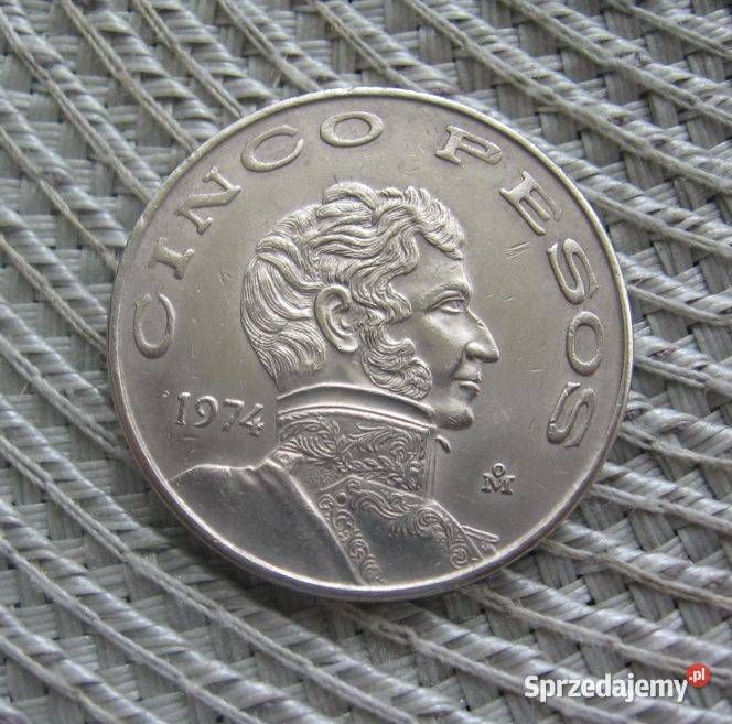 Meksyk 5 Peso 1974r