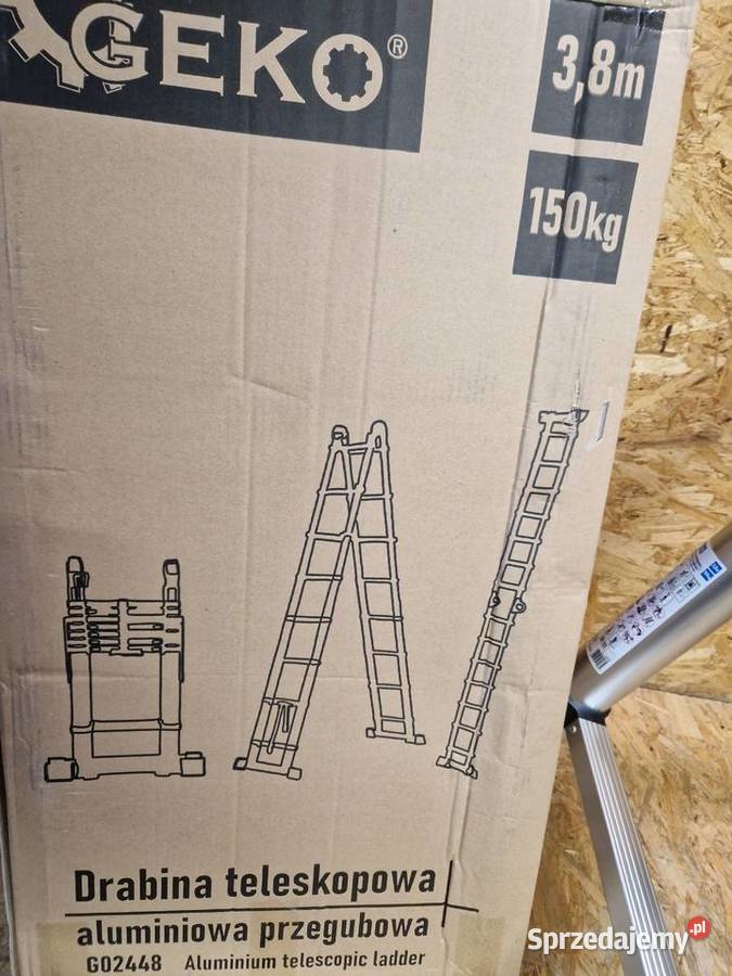 Drabina teleskopowa aluminiowa przegubowa 38m Pozostałe Głogowa sprzedam