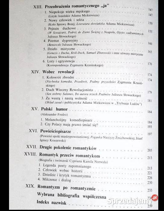 Romantyzm 18221863 Dorota Siwicka lubelskie Chełm sprzedam