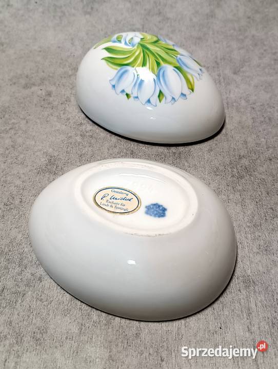 Porcelanowe Jajo Szkatułka Lindt Sprngli Design Porcelana i szkło Dobrzany