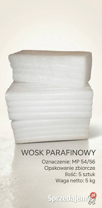 Parafina biała świeczki wkłady do zniczy Pleszew