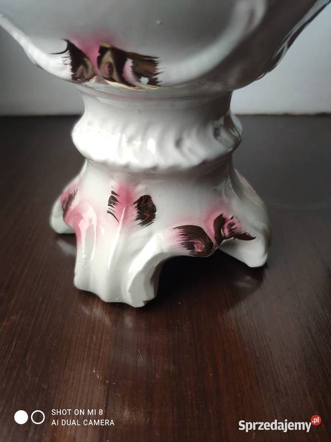 Stary porcelanowy włoski wazon dzbanek sygnowany Kraków