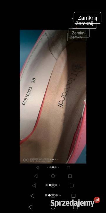 Buty na obcasie różowy Czółenka Moszczenica