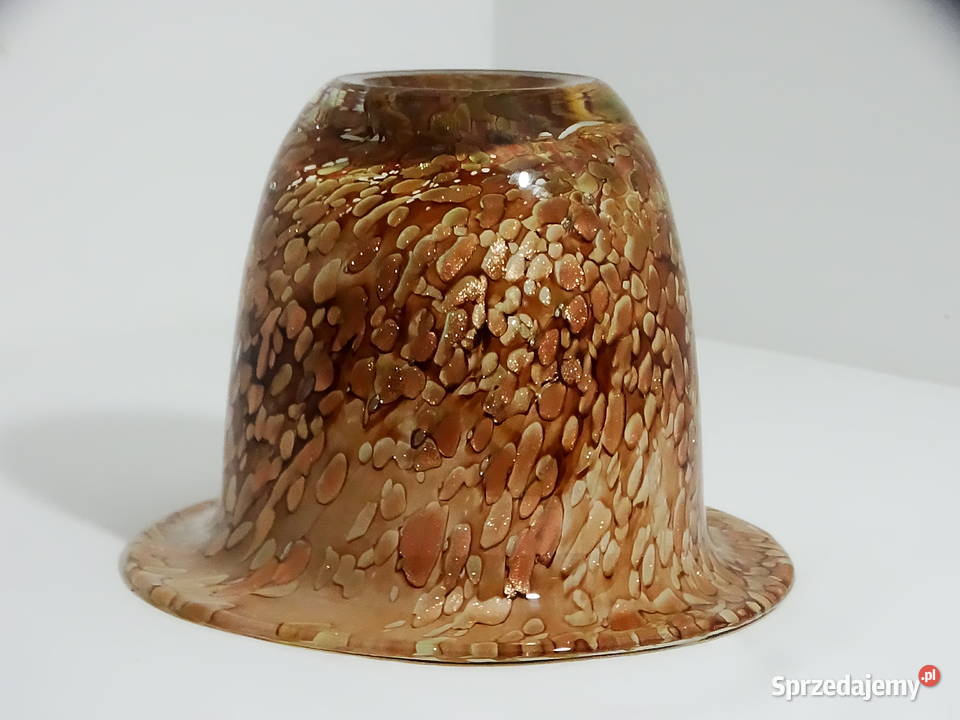 Wazon dekoracyjny szklany efekt marmuru wzór Biłgoraj