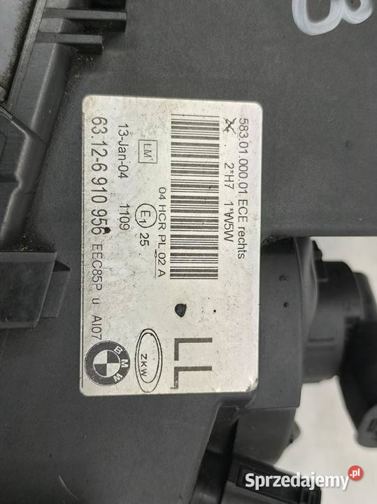 LAMPA PRAWY PRZÓD LIFT BMW E46 6910956 sprzedam