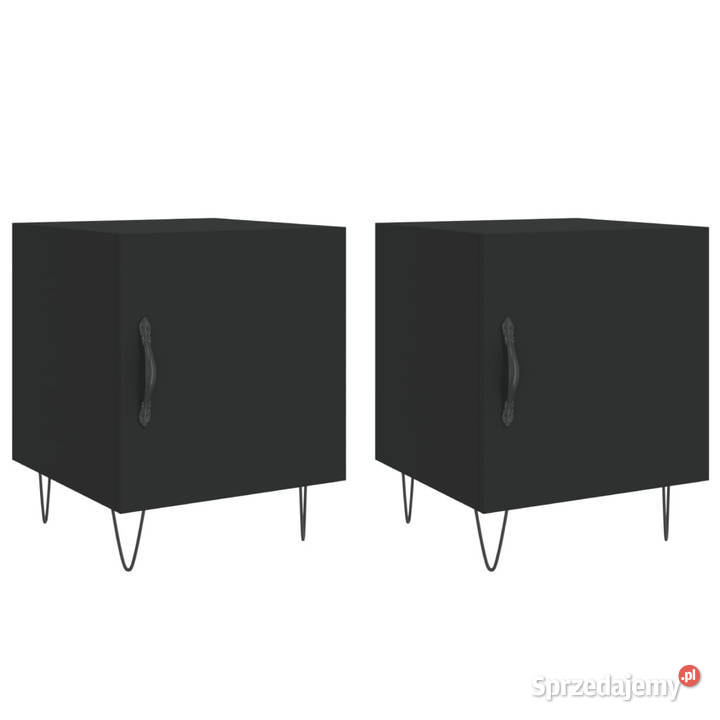 Szafki nocne 2 czarne 40x40x50 WM827551 sprzedam