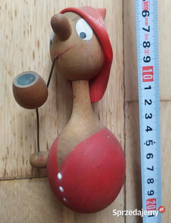 35 FIGURKA RYBAK Z FAJKĄ LATA 6070 PRL Łódź sprzedam