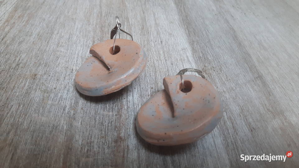 Kolczyki ceramiczne ręcznie wykonane Otwock
