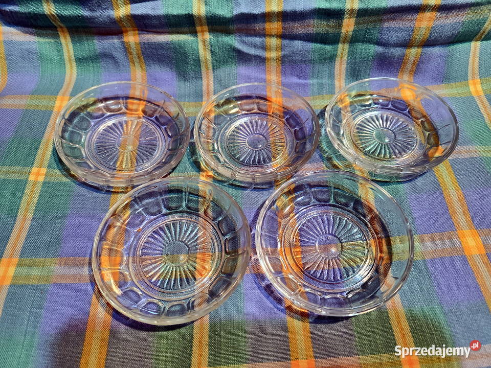 Vintage Spodki talerzyki pod dawne szklanki PRL Lublin sprzedam