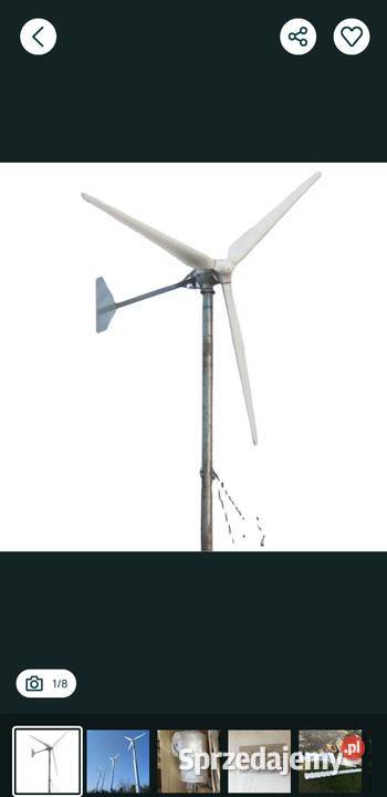 Wiatrak Elektrownia wiatrowa 10 KW Kontroler Myszków