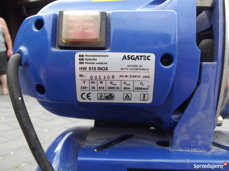 Hydrofor ASGATEC HW 810 230V Elektryczne sprzedam