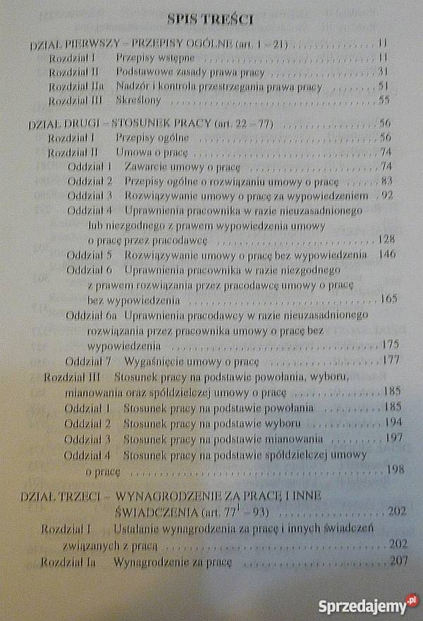 KODEKS PRACY Z KOMENTARZEM JACKOWIAK URSZULA Rok wydania 1996 Książki naukowe i popularnonaukowe Łódź