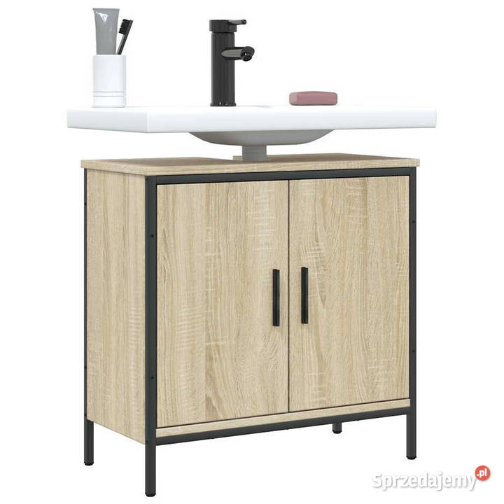 Szafka pod umywalkę dąb sonoma 60x30x60 WM842447 Dom i Ogród Warszawa sprzedam