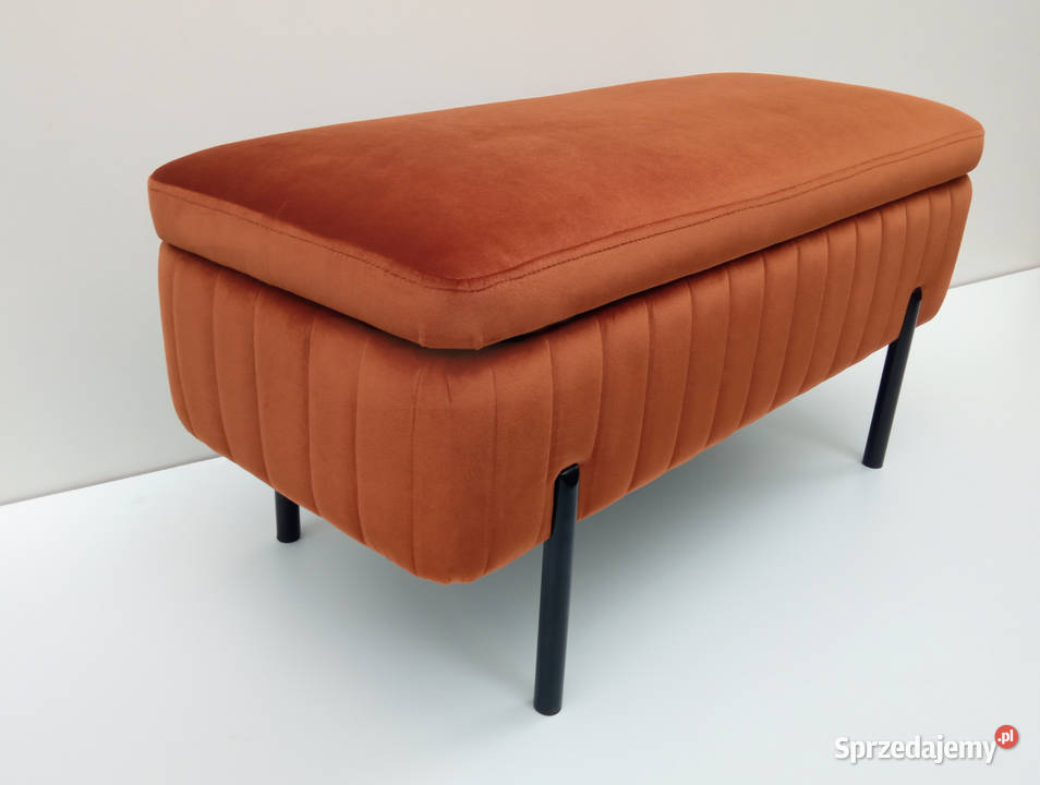 Ławka pufa tapicerowana ze schowkiem do Poznań