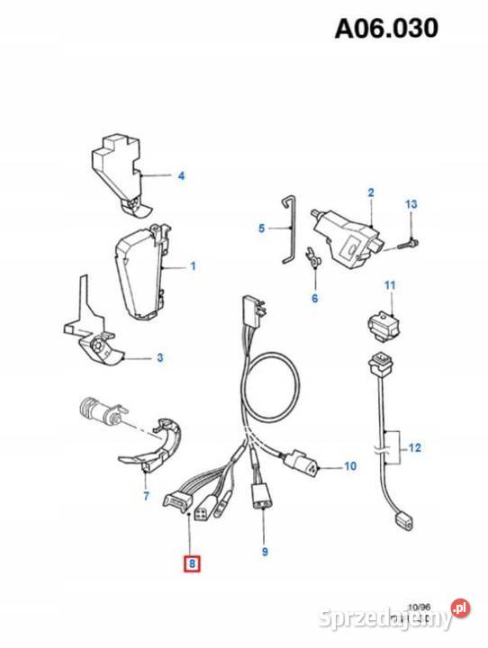 KABEL PRZEWÓD ALARMU FORD MONDEO 9200 osobowe