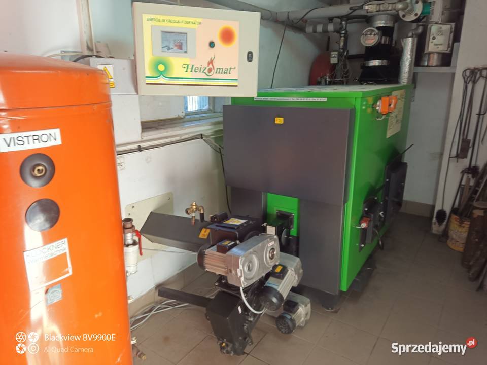 HEIZOMAT 100kW piec z podajnikiem na biomasę