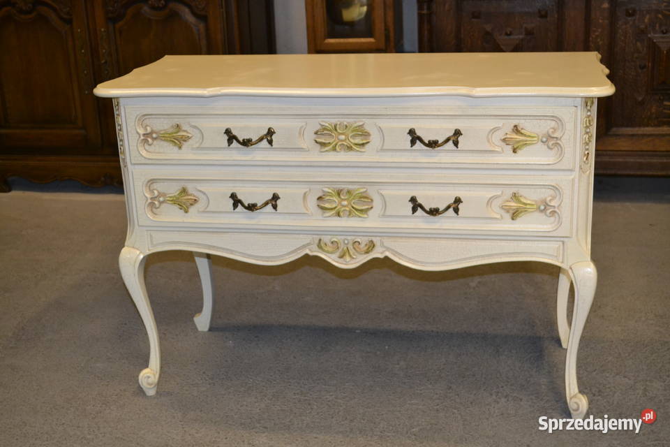 komoda ludwikowska z szufladami ecru Będzin sprzedam