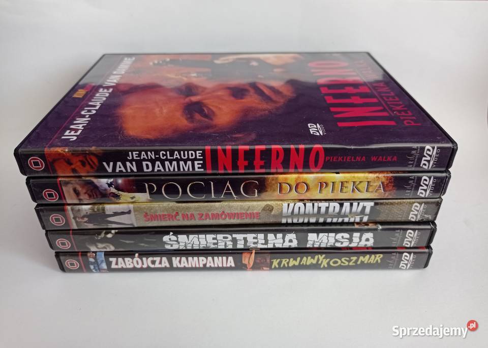 Kino akcji na 5 filmach DVD Warszawa