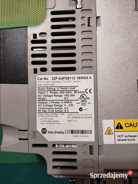 Allen Bradley Powerflex 075kW Chorzów sprzedam
