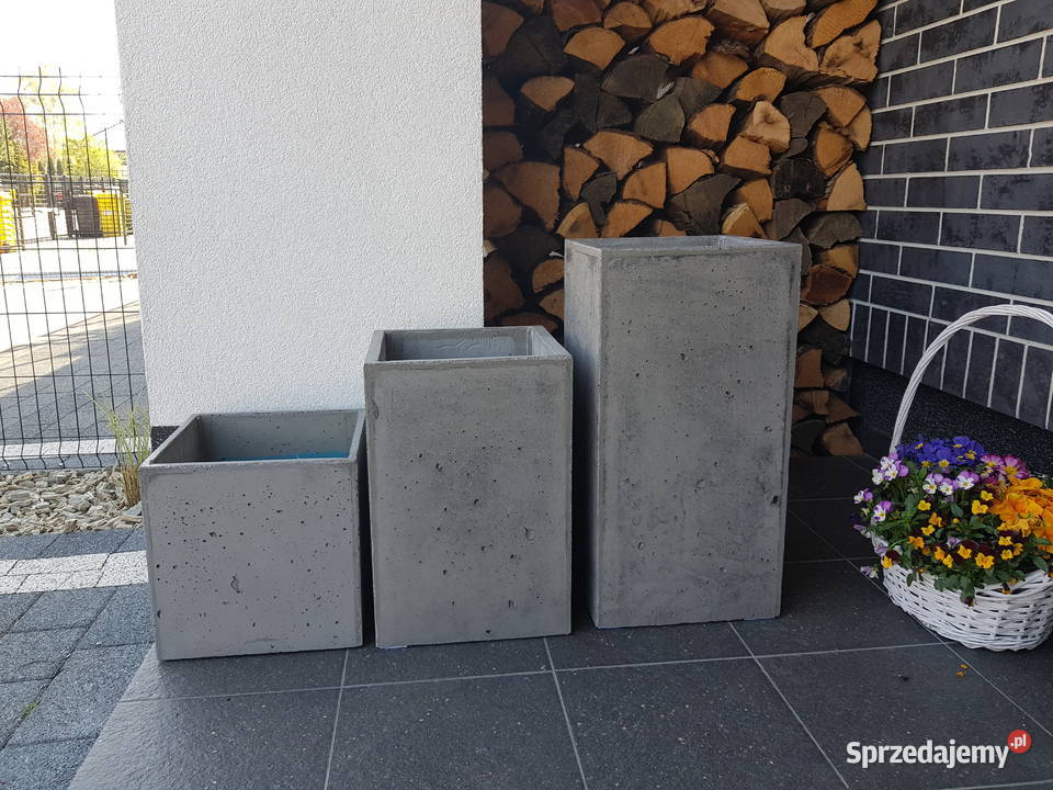 Donica Betonowa Tower 30x30x60 Impregnacja inne Wrocław