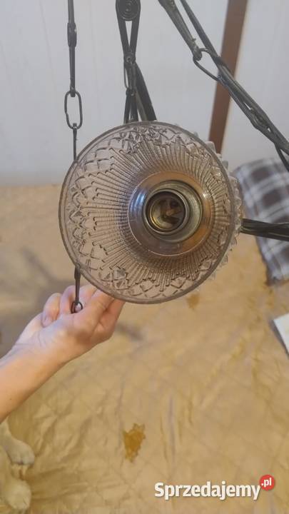2 lampy sufitowe żyrandol 3 ramienny i 3 sztuki Miechów