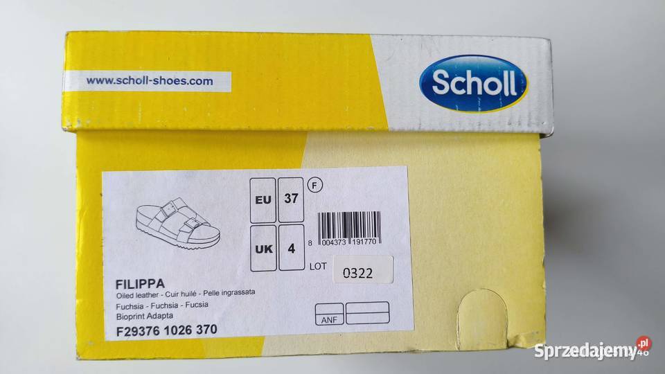 Zdrowotne wygodne klapki Scholl Filippa różowe Sandały i klapki