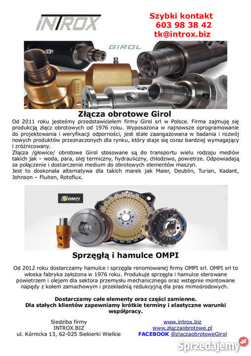 Złącze hydraulicze 14 nie Deublin Duff Norton Słupsk