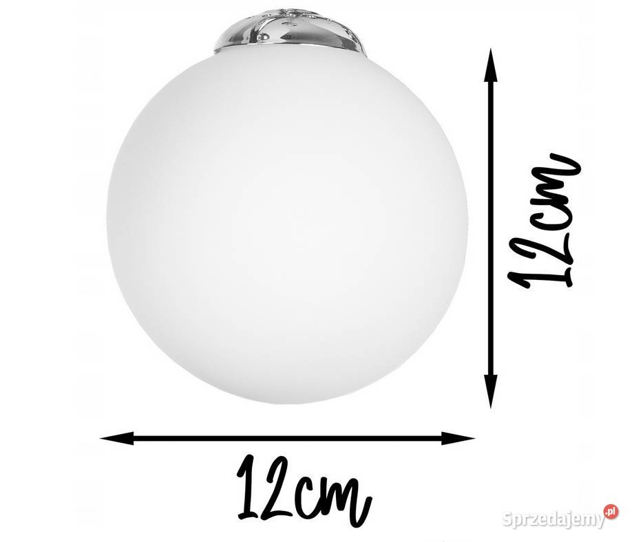 LAMPA WISZĄCA SUFITOWA ŻYRANDOL CHROM KULE 4 LED Oświetlenie podlaskie Choroszcz