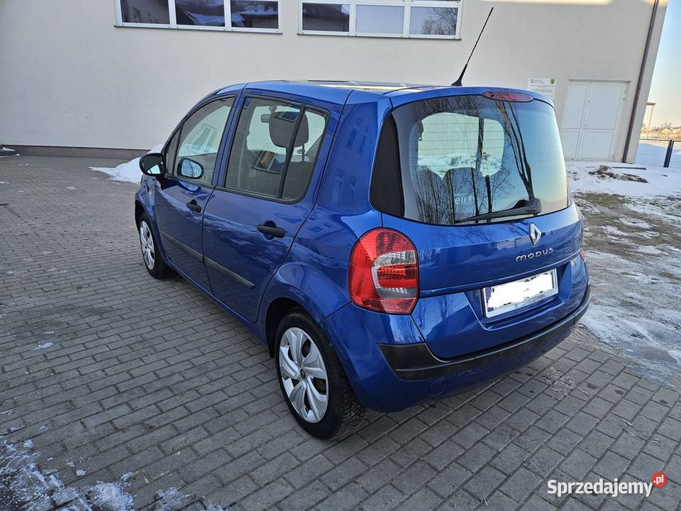 Renault modus 2008r 12 benzyna klima zamiana garażowany Tczów