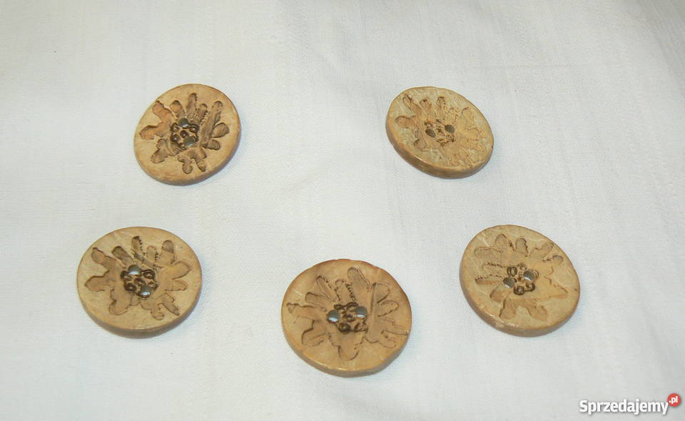 Guziki kokosowenaturalne nowekomplet 546 Szczecin