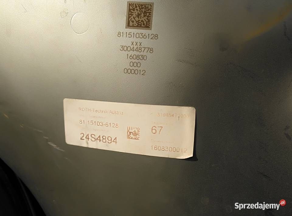 MAN TGX TGS EURO 6 KATALIZATOR 81151036128 NOWY lubuskie Kargowa sprzedam