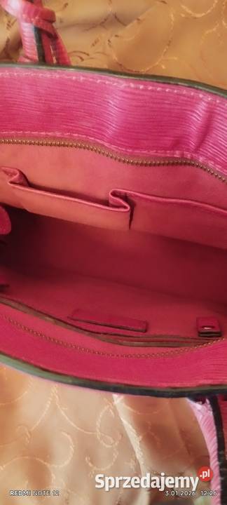 Torebka damska do ręki różowy mazowieckie Warszawa