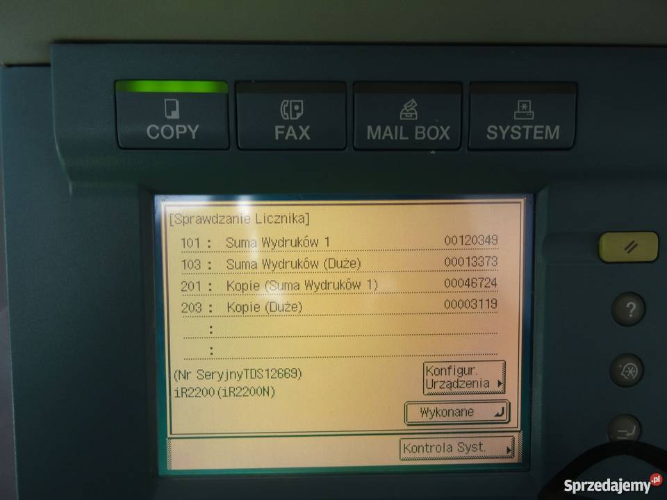 Canon ir2200 kserokopiarka drukarka skaner stan Fax Warszawa