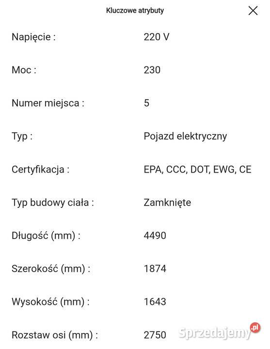 Super promo samochody elektryczne elegancja Warszawa