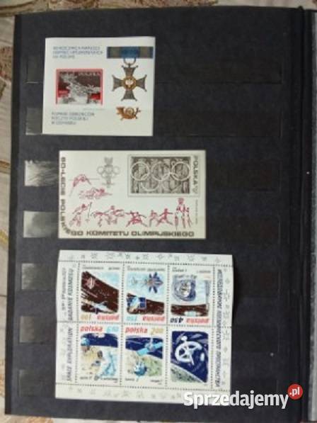 Kolekcja znaczków Znaczki pocztowe klaser PRL Łódź