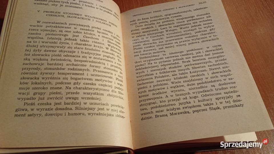 Czeska i słowacka pieśń ludowa wybór przeł Anna Gdańsk sprzedam