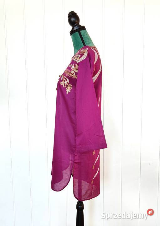 Nowa tunika indyjska kurti kameez bawełna fiolet Szczecin