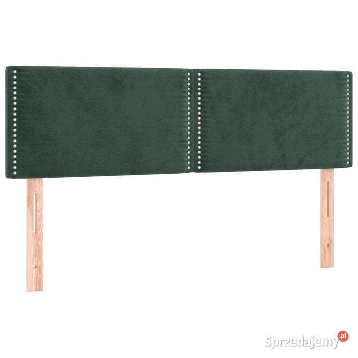 Zagłówek do łóżka z LED ciemnozielony 144x5x7888 Warszawa