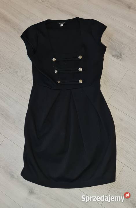Sukienka damska czerń guziki 3638 Łódź sprzedam