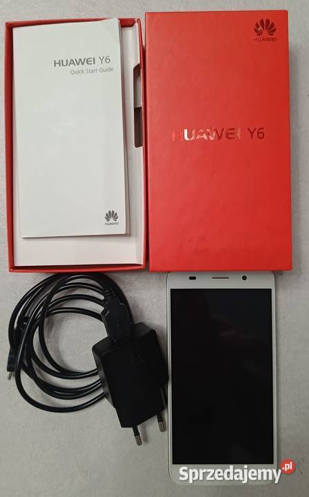 Huawei Y6 SCLL01 używany biały telefon Ełk