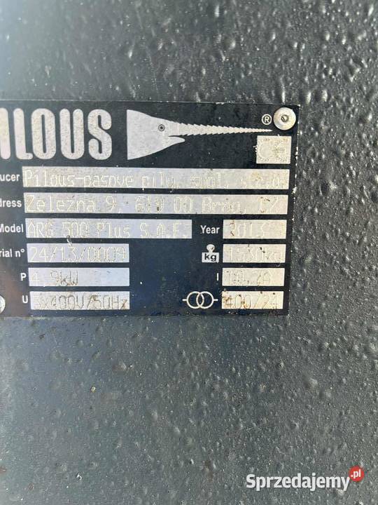 Przecinarka Taśmowa Piła tasmowa Pilous Arg 500 Bratoszewice